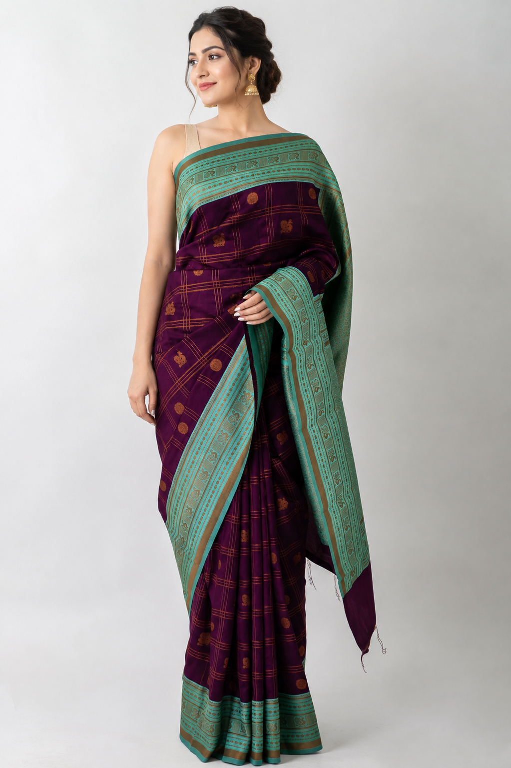 RANI Ayodya Kota Silk – Rani with Rexona Copper Zari
