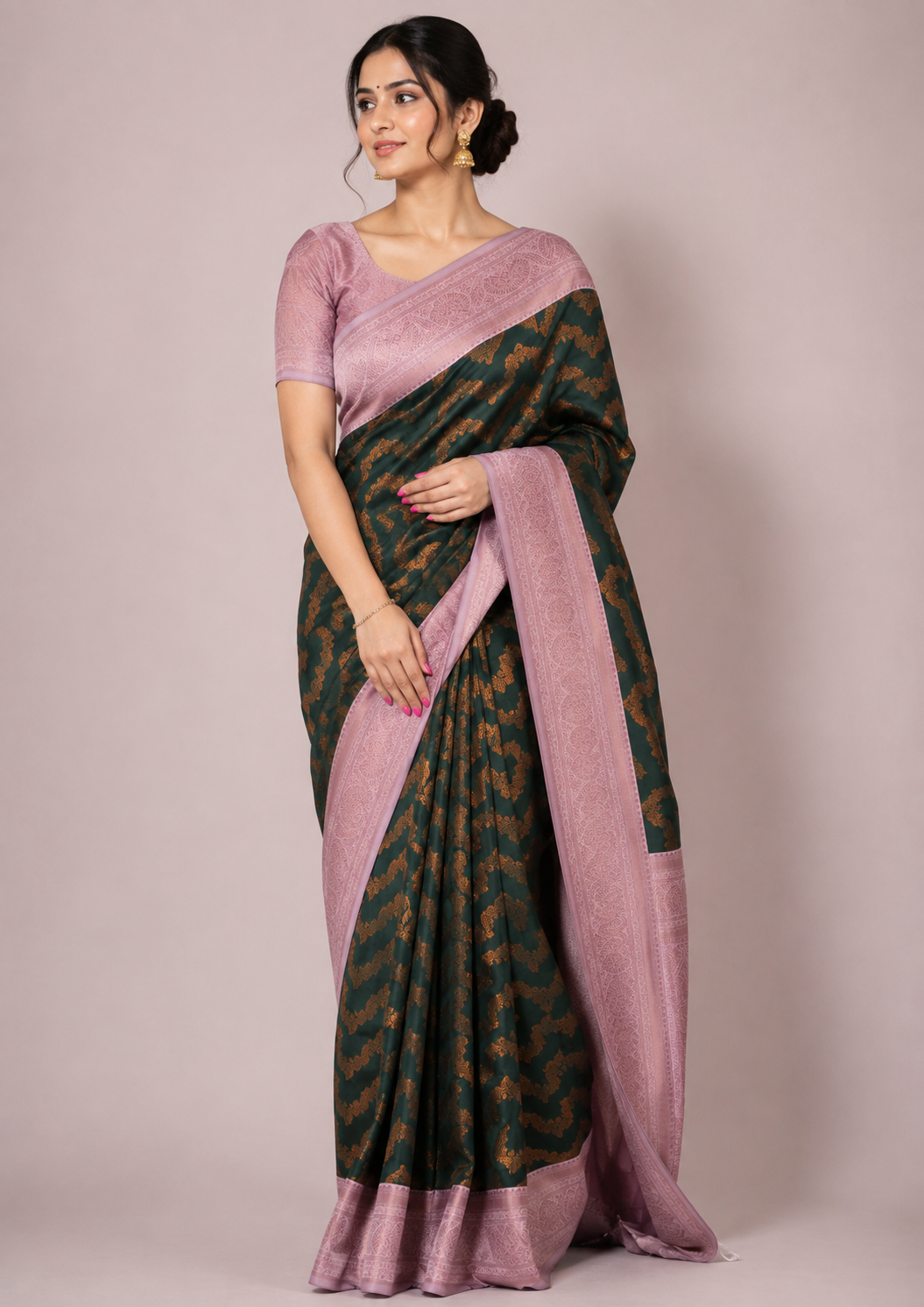 PARI Ayodya Kota Silk  – Rama with Copper Zari