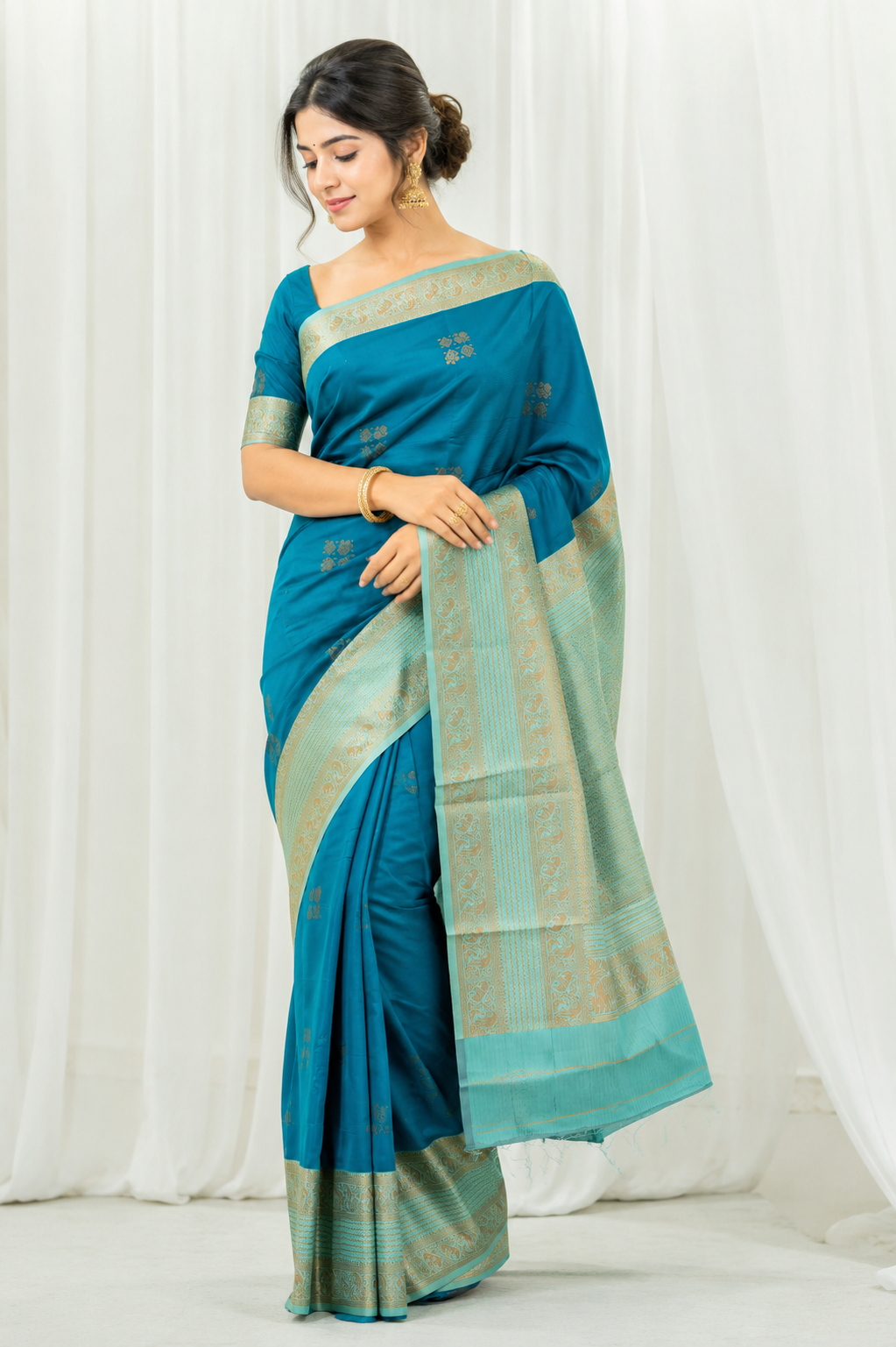 SUMA Ayodya Kota Silk – Rama with Rexona Copper Zari