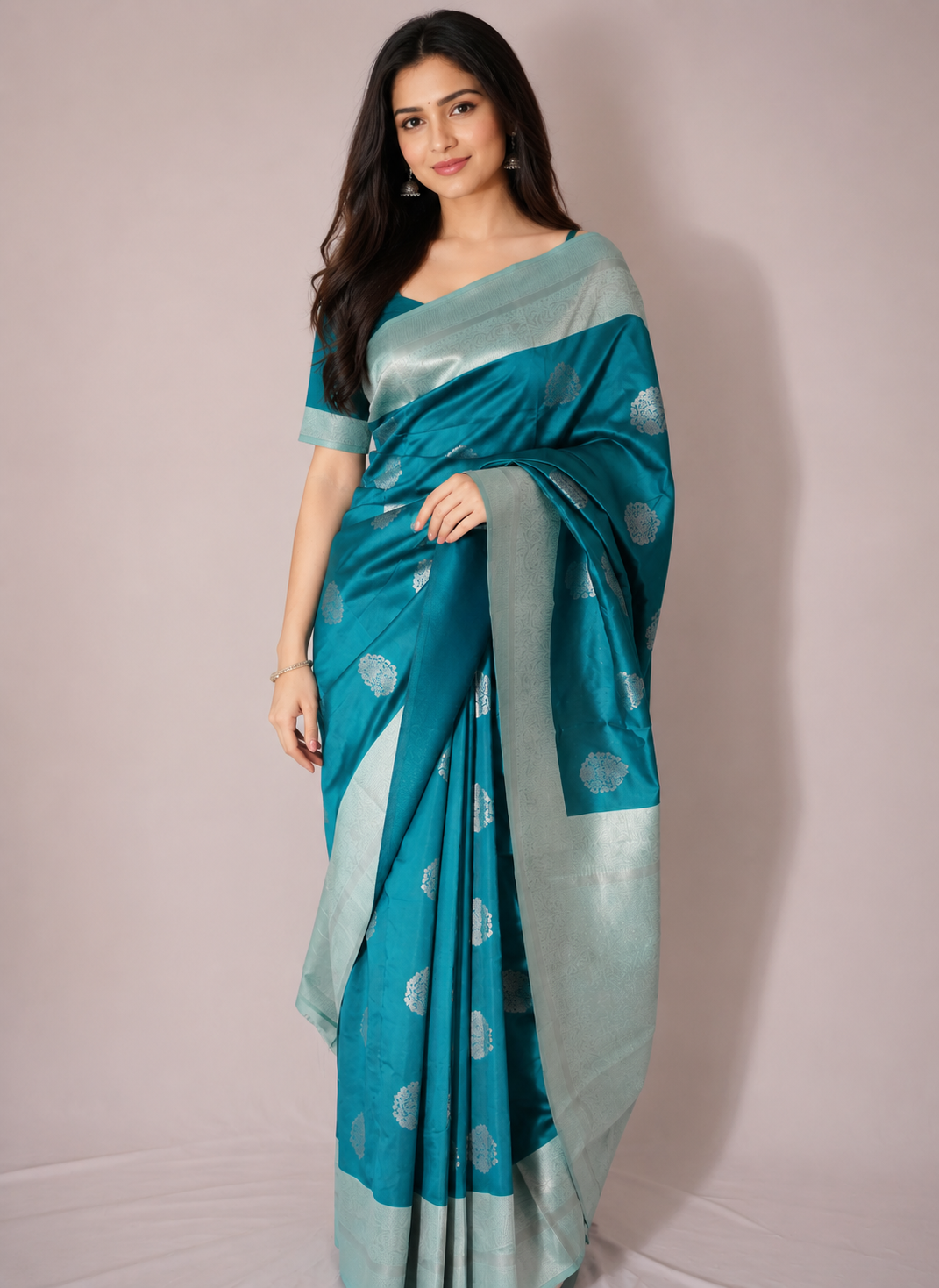 TARA Ayodya Kota Silk– Rama with Silver Zari