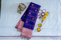 RANI Ayodya Kota Silk – Blue with Copper Zari