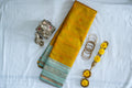 RANI Ayodya Kota Silk – Mustard yellow with Rexona Copper Zari
