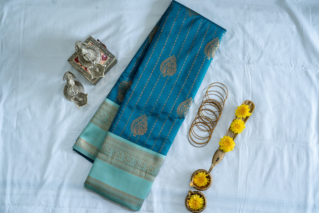 RANI Ayodya Kota Silk – Rama with Rexona Copper Zari