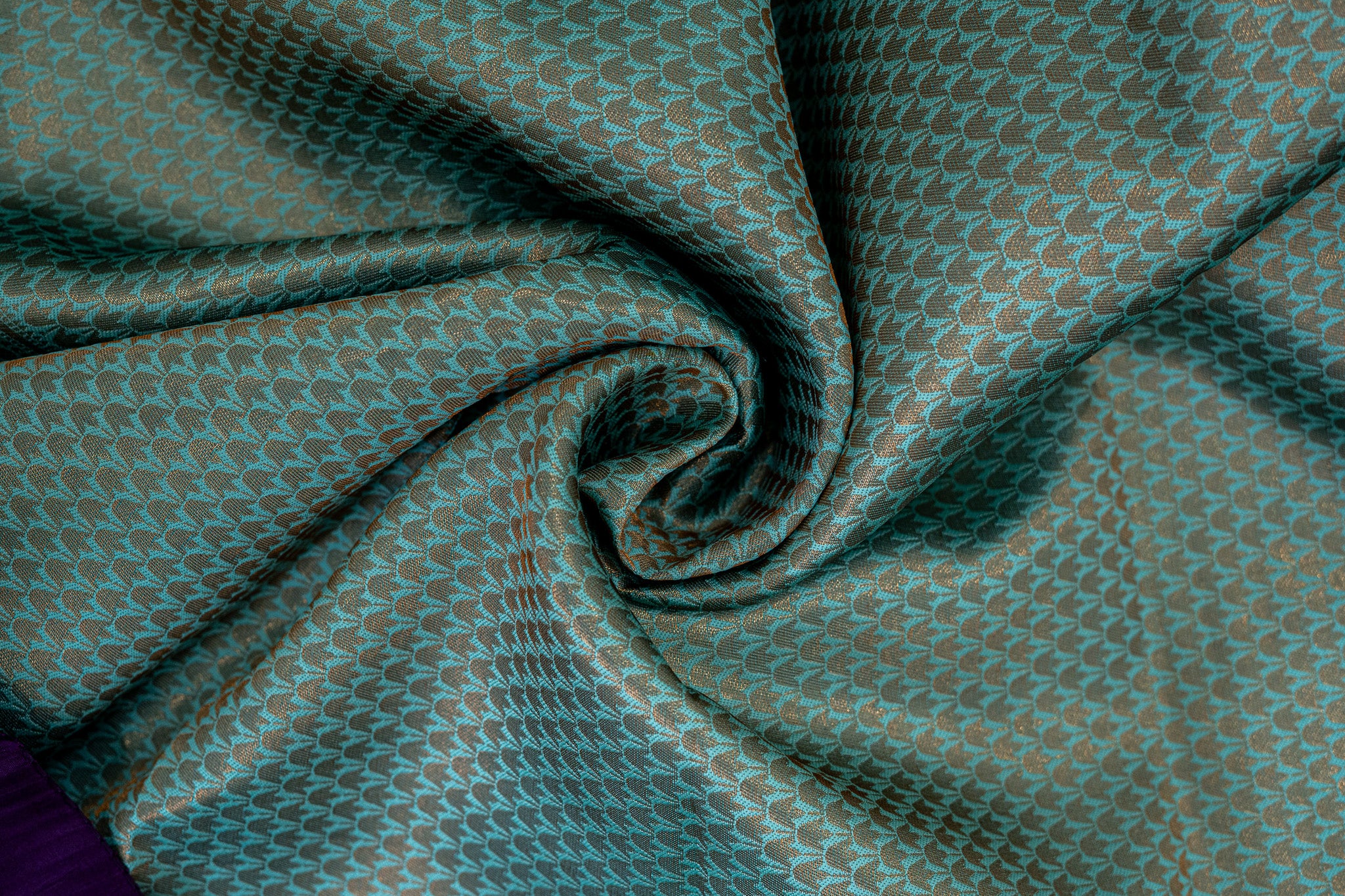 RANI Ayodya Kota Silk – Purple with Rexona Copper Zari