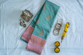 RANI Ayodya Kota Silk – Rexona with Pink Copper Zari