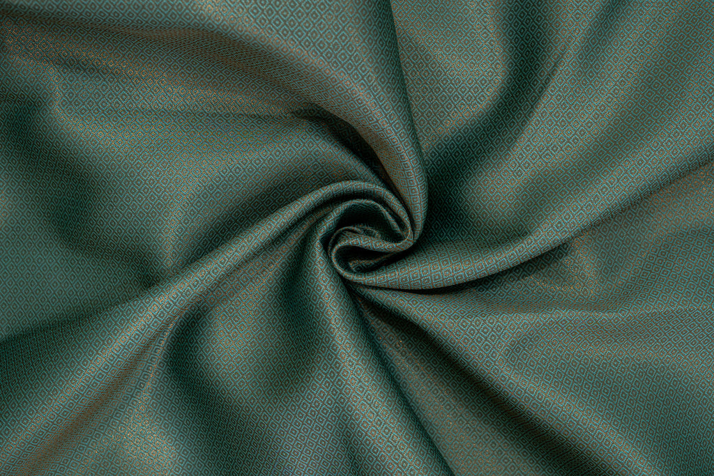 TARINI Ayodya Kota Silk – Mustard yellow with Rexona with Copper Zari