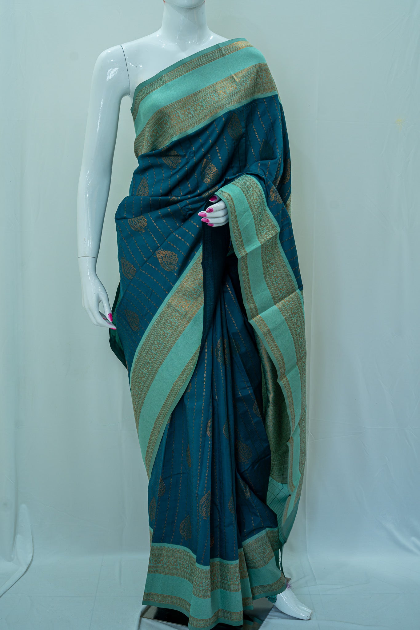 RANI Ayodya Kota Silk – Rama with Rexona Copper Zari