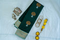 NAVILU Ayodya Kota Silk – Green with Rexona Copper Zari