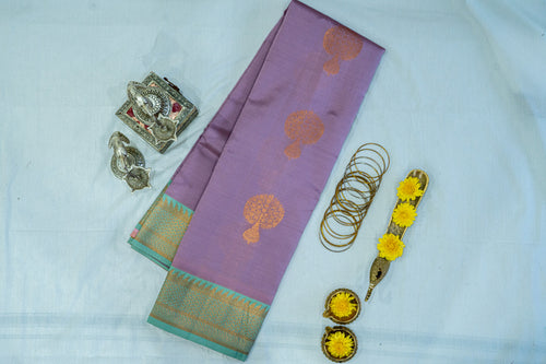 NAVILU Ayodya Kota Silk – Pink with Rexona Copper Zari