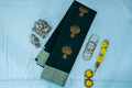 NAVILU Ayodya Kota Silk – Green with Rexona Copper Zari