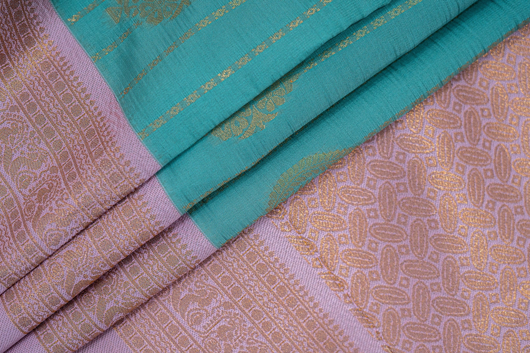 RANI Ayodya Kota Silk – Rexona with Pink Copper Zari