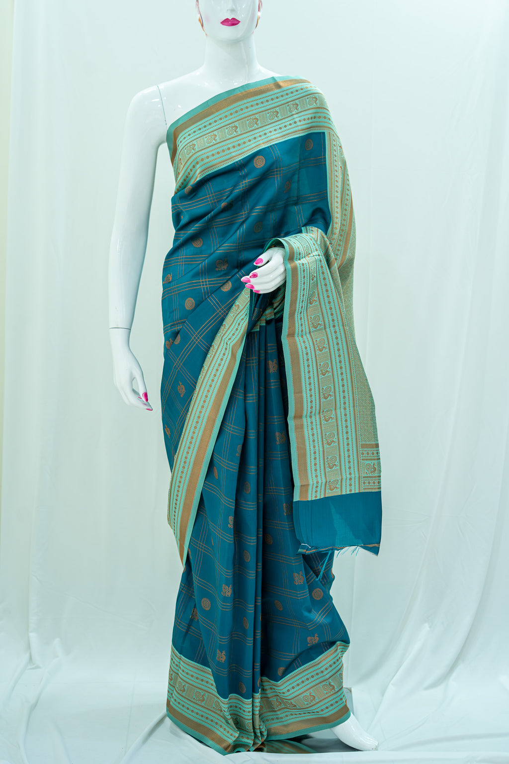 RANI Ayodya Kota Silk – Rama with Rexona Copper Zari