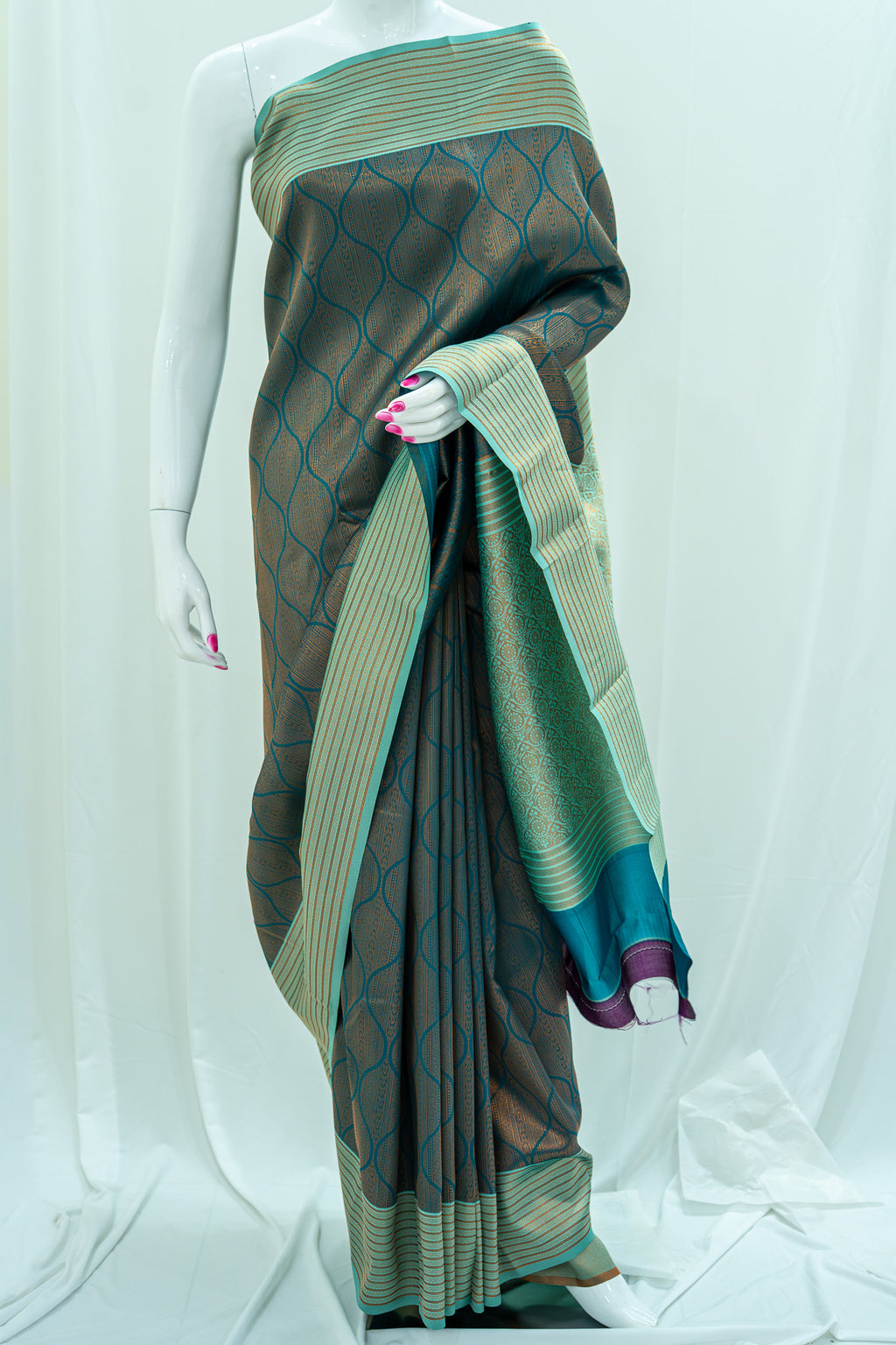 TARINI Ayodya Kota Silk – Rama with Rexona with Copper Zari