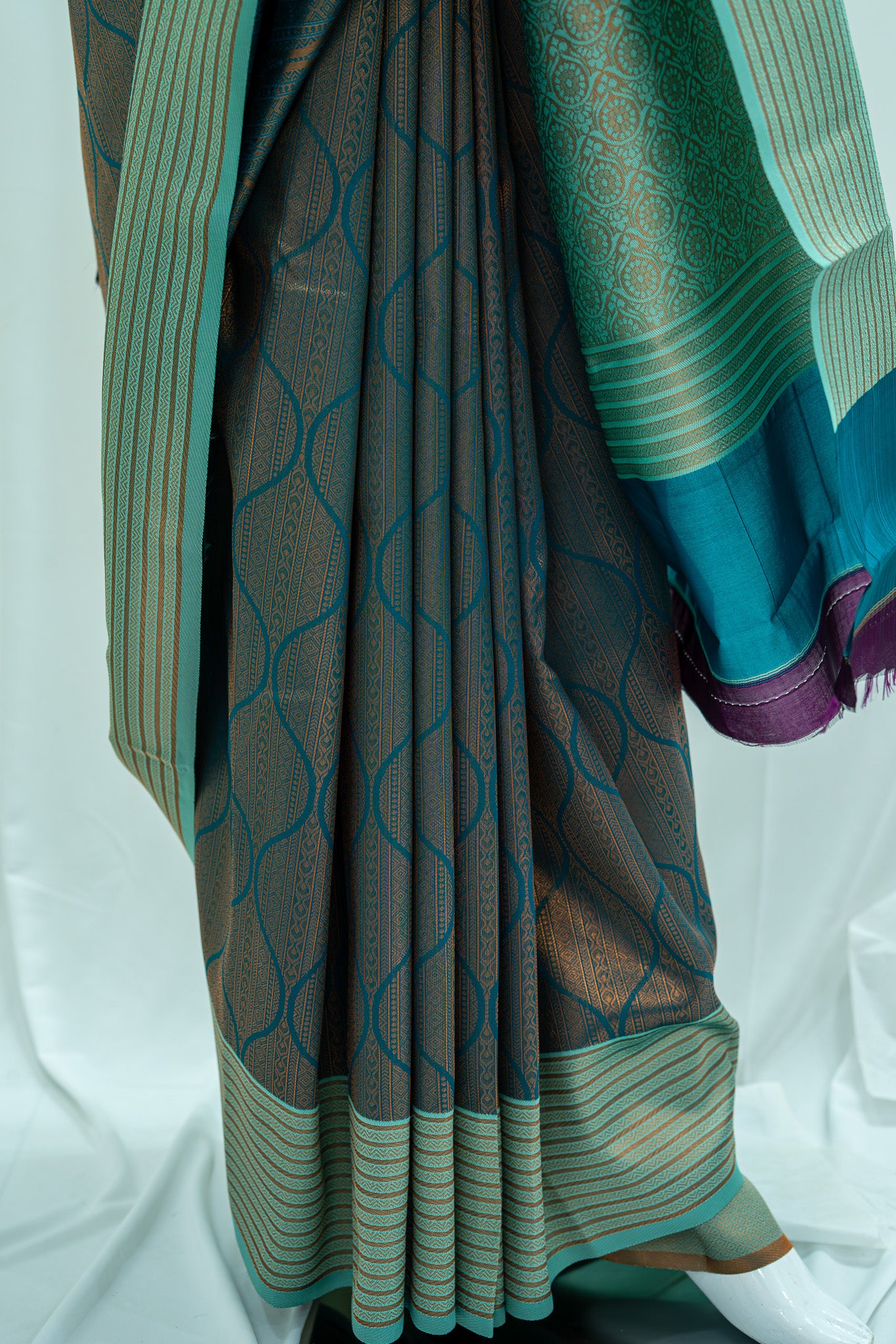 TARINI Ayodya Kota Silk – Rama with Rexona with Copper Zari