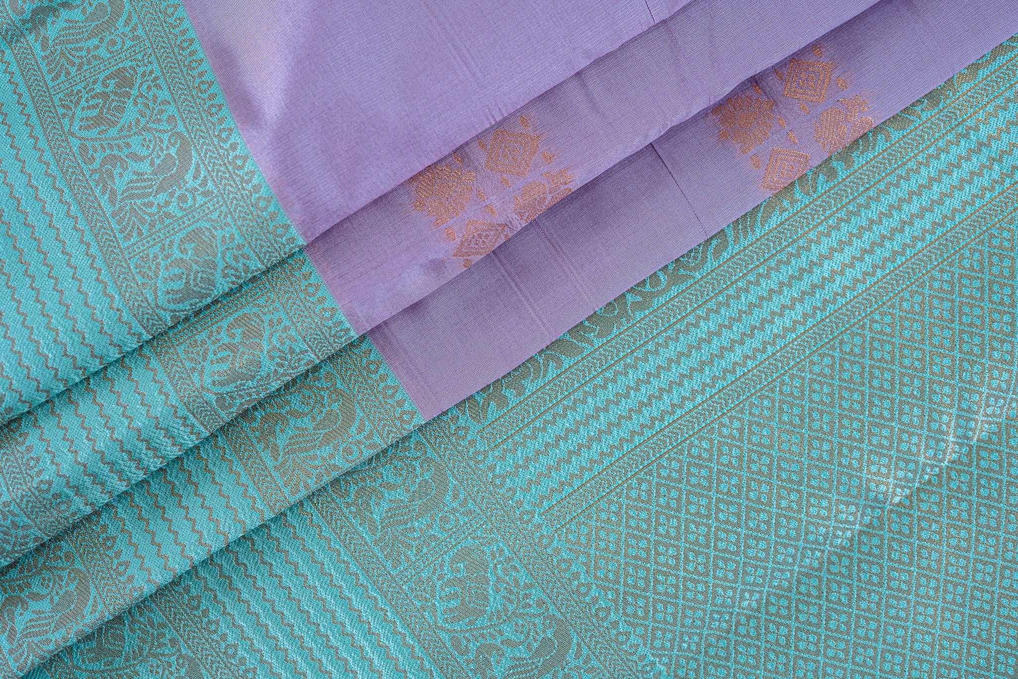 SUMA Ayodya Kota Silk – Pink with Rexona Copper Zari