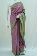 HAMSA Ayodya Kota Silk – Pink with Rexona Copper Zari