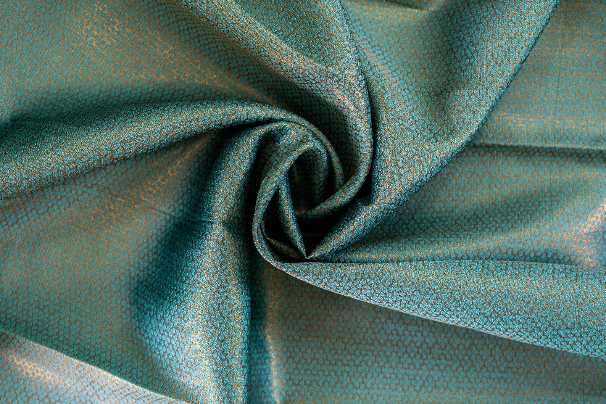 NAVILU Ayodya Kota Silk – Green with Rexona Copper Zari