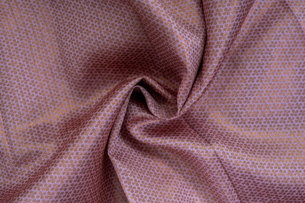 NAVILU Ayodya Kota Silk – Rexona with with Pink Copper Zari