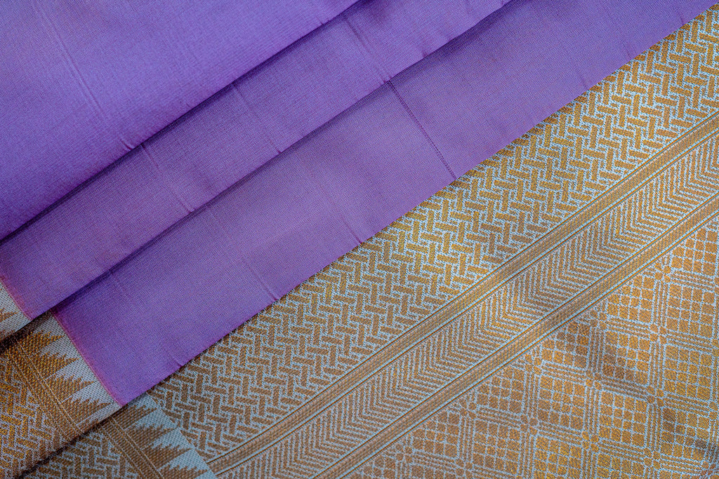 NAVILU Ayodya Kota Silk – Pink with Cream Copper Zari