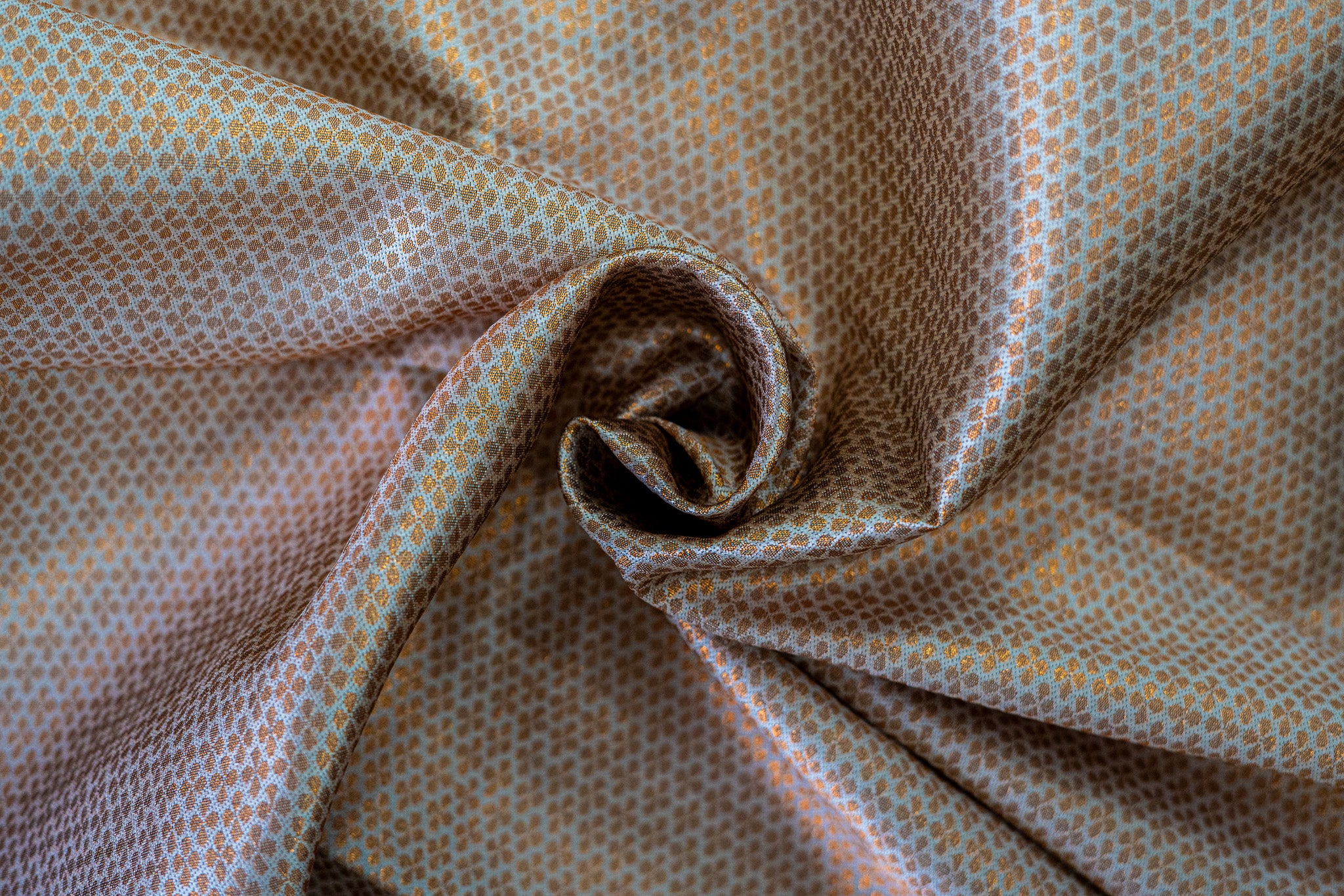 NAVILU Ayodya Kota Silk – Pink with Cream Copper Zari