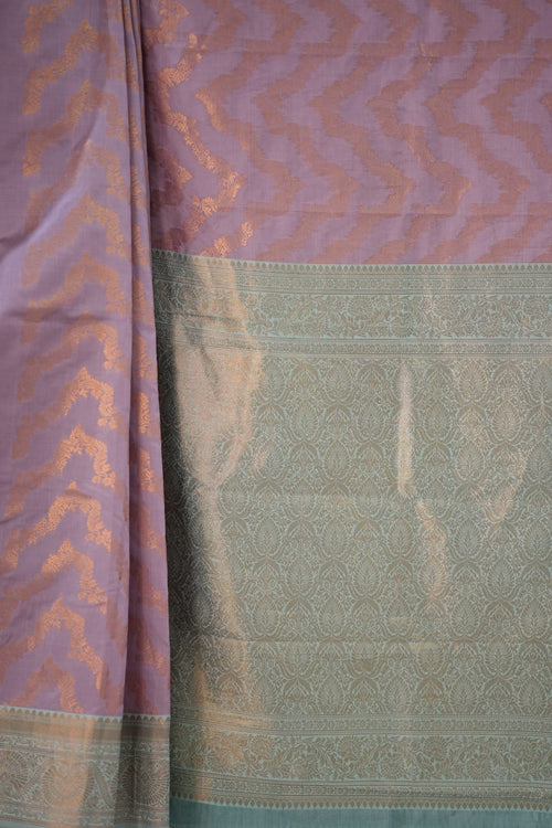 PARI Ayodya Kota Silk  – Baby Pink Rexona with Copper Zari
