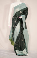 TARA Ayodya Kota Silk  – B Green Rexona with Silver Zari