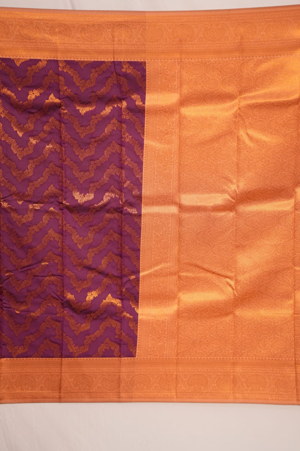 PARI Ayodya Kota Silk  – Wine  with Copper Zari