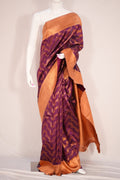 PARI Ayodya Kota Silk  – Wine  with Copper Zari