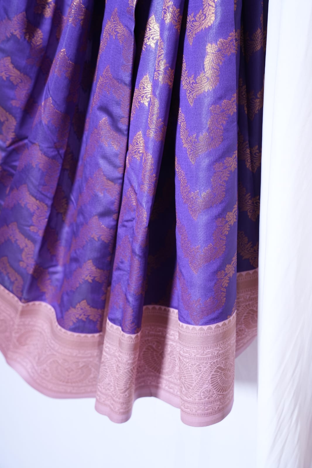 PARI Ayodya Kota Silk  – Purple with Copper Zari