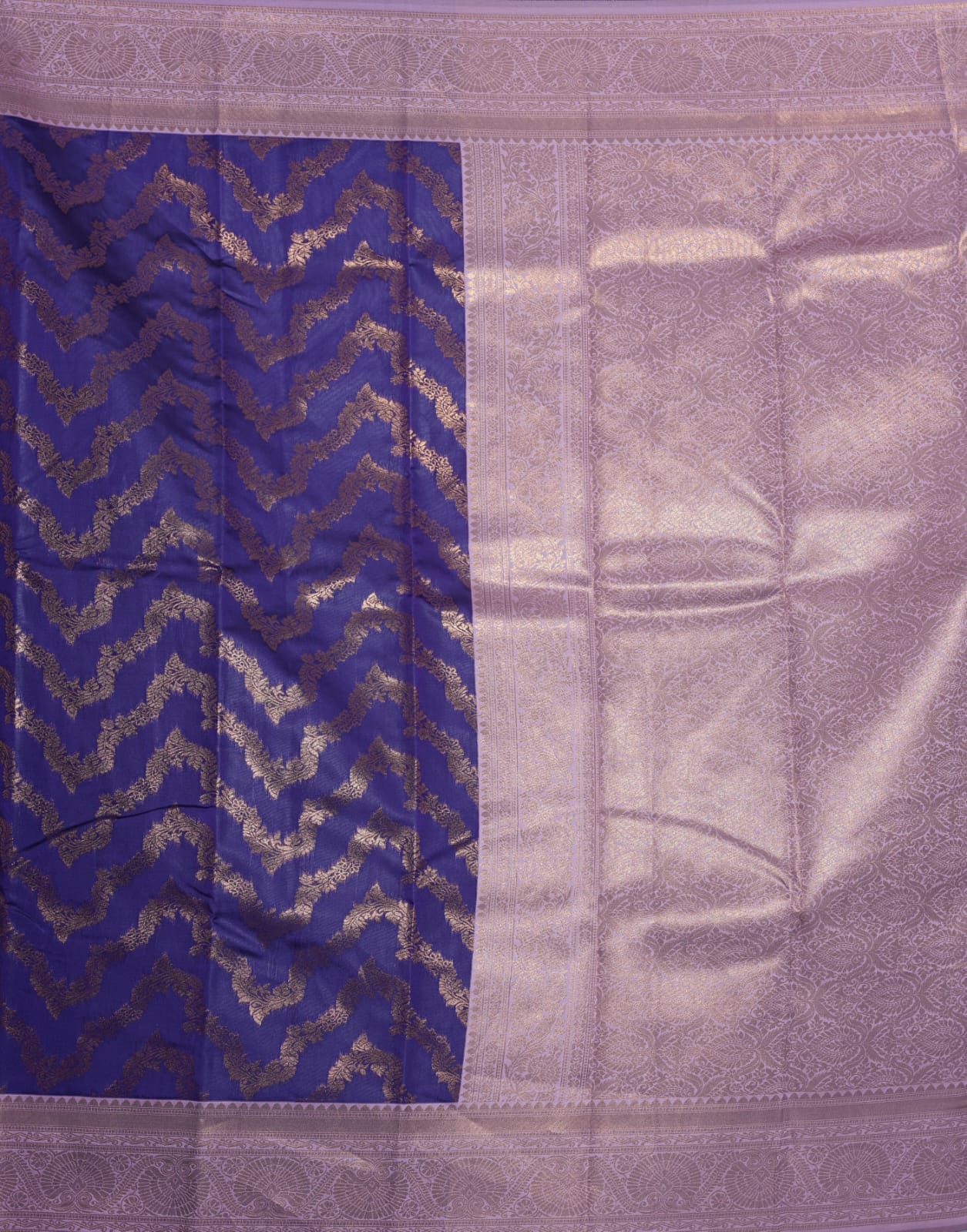 PARI Ayodya Kota Silk  – Purple with Copper Zari