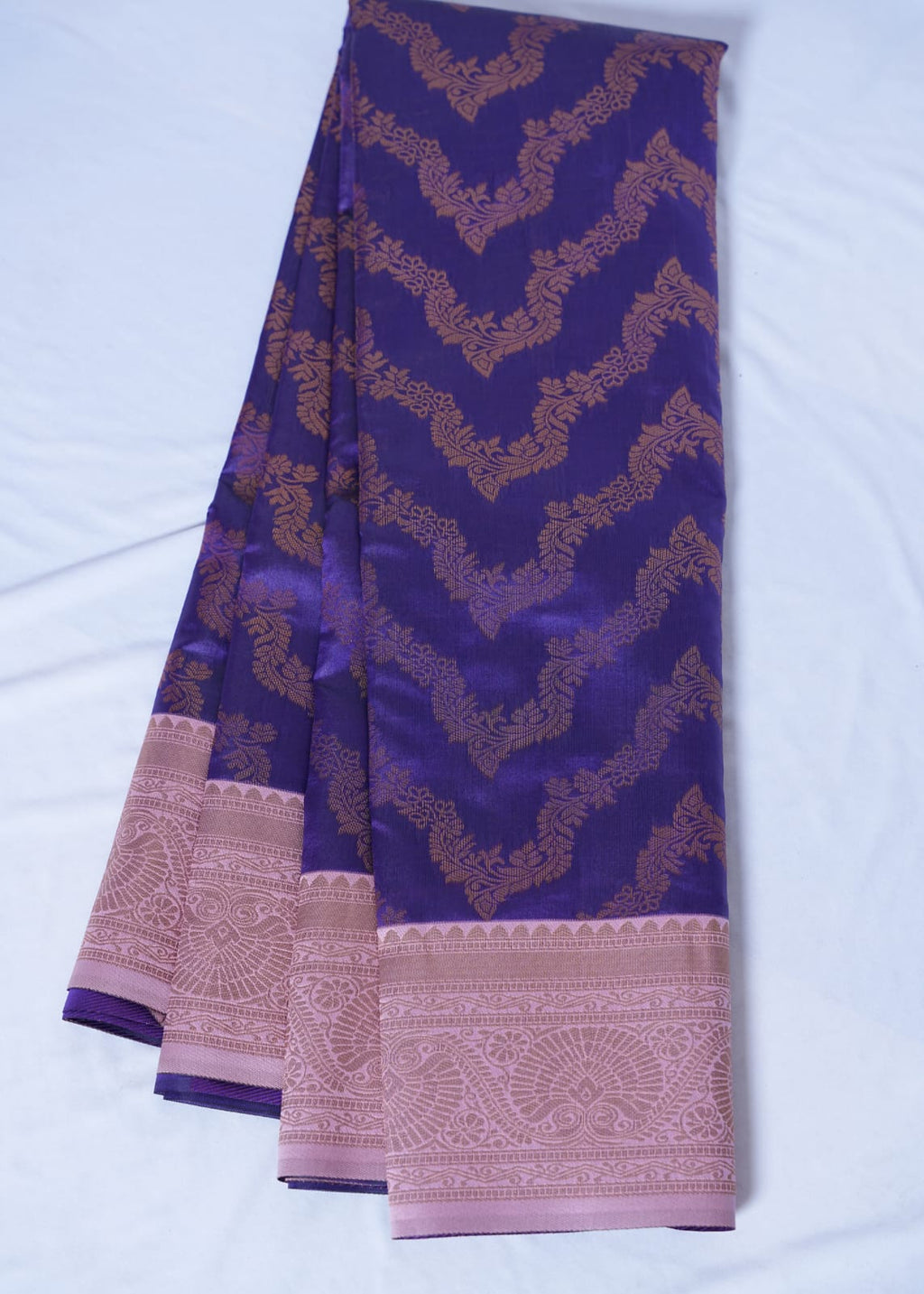 PARI Ayodya Kota Silk  – Purple with Copper Zari