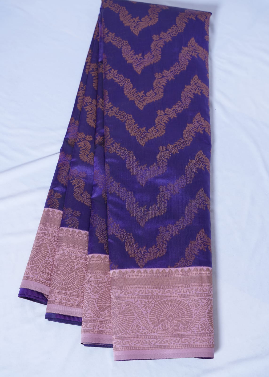 PARI Ayodya Kota Silk  – Purple with Copper Zari