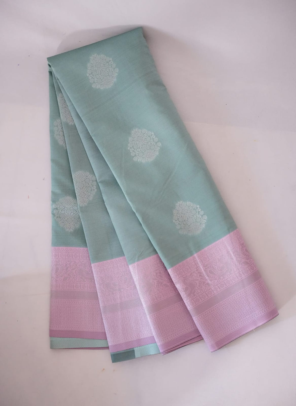 TARA Ayodya Kota Silk – Rexona Pink with Silver Zari