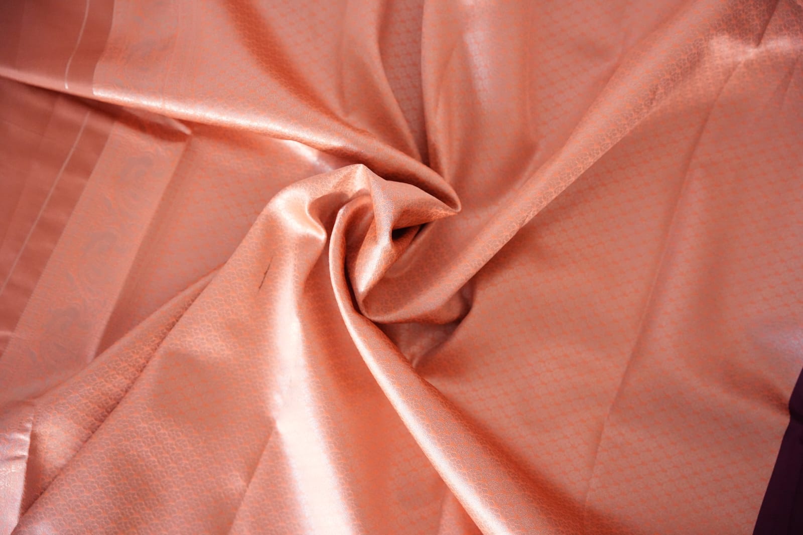 TARA Ayodya Kota Silk  – Mejentha Orange  with Silver Zari