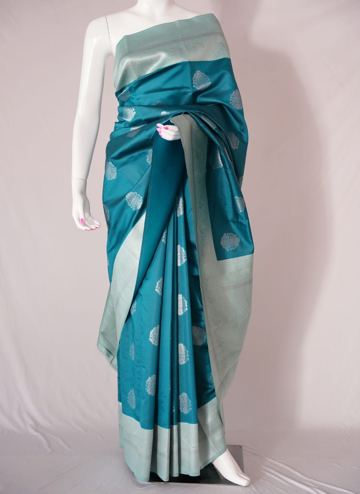 TARA Ayodya Kota Silk– Rama with Silver Zari